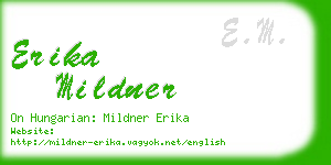 erika mildner business card